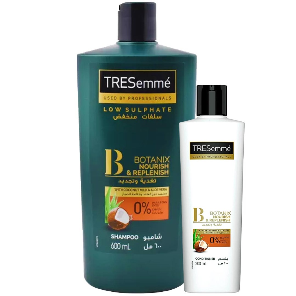 تريسمى شامبو و بلسم جوز هند و صبار - TRESemme Shampoo &amp; Conditioner Coconut &amp; Aloe Vera