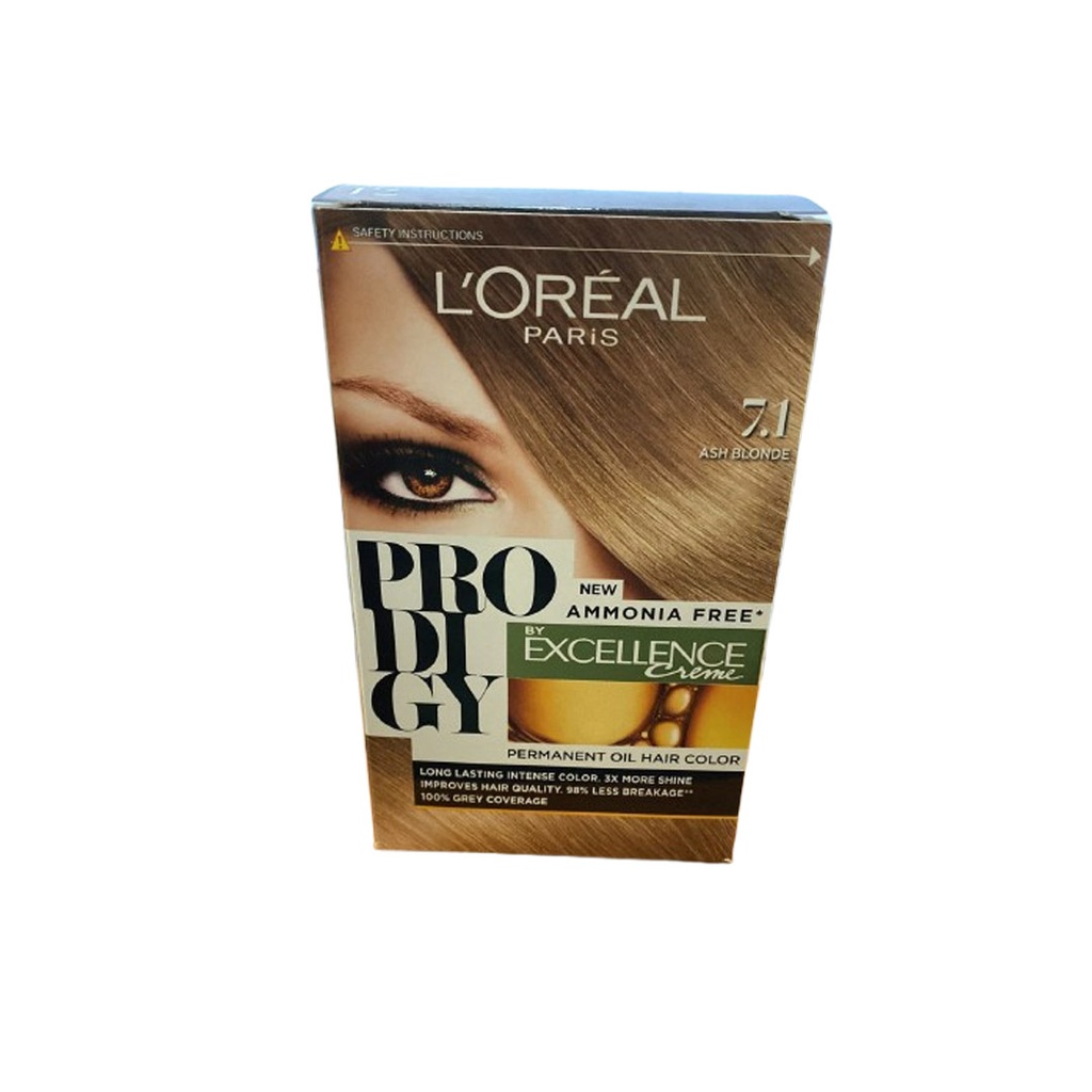 لوريال صبغة برودجى اكسيلنس - Loreal Prodigy Excellence Color (Prodigy, 60g, 7-1 Ash Blonde)