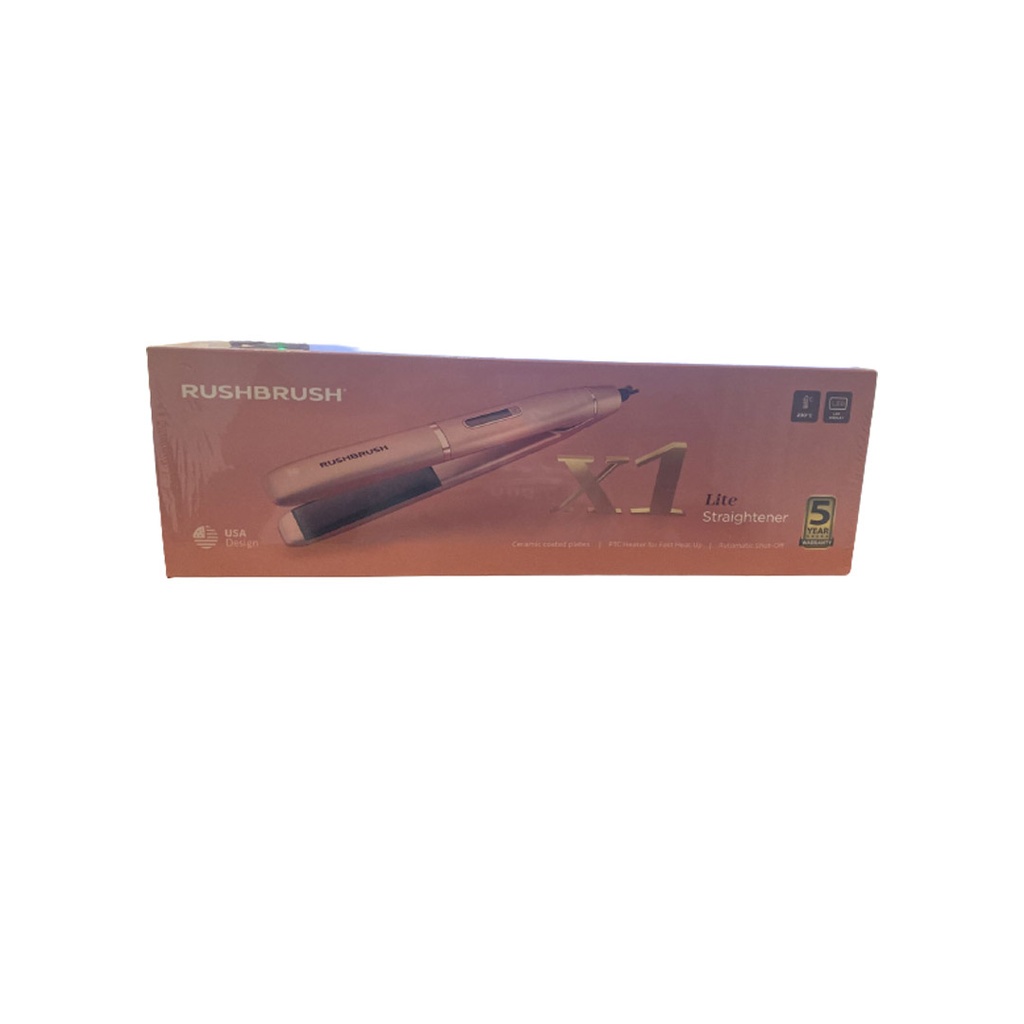 راش براش اكس1 لايت مكواة شعر روز جولد - Rushbrush X1 Lite Straightener Rose Gold