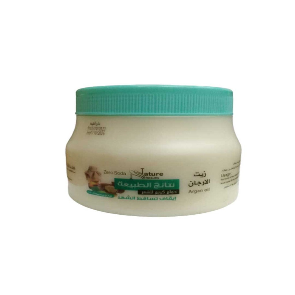 [6220213377841] نتائج الطبيعة حمام كريم - Nature Results Hair Mask (1kg, Argan)