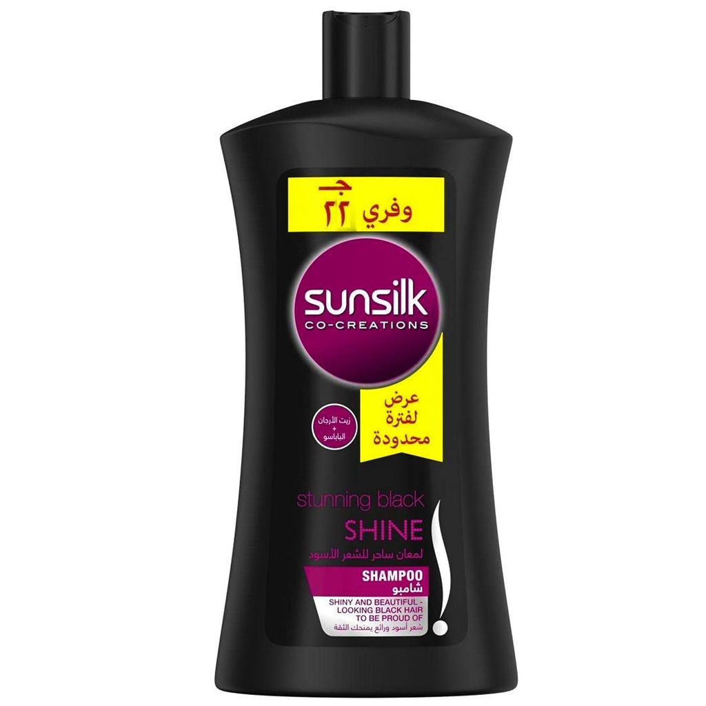 صانسيلك شامبو - Sunsilk Shampoo (1L, Black Hair, 22 EGP discount)