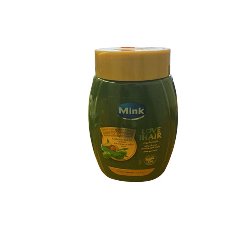 مينك حمام كريم - Mink Hair mask (800ml, Olive, without)