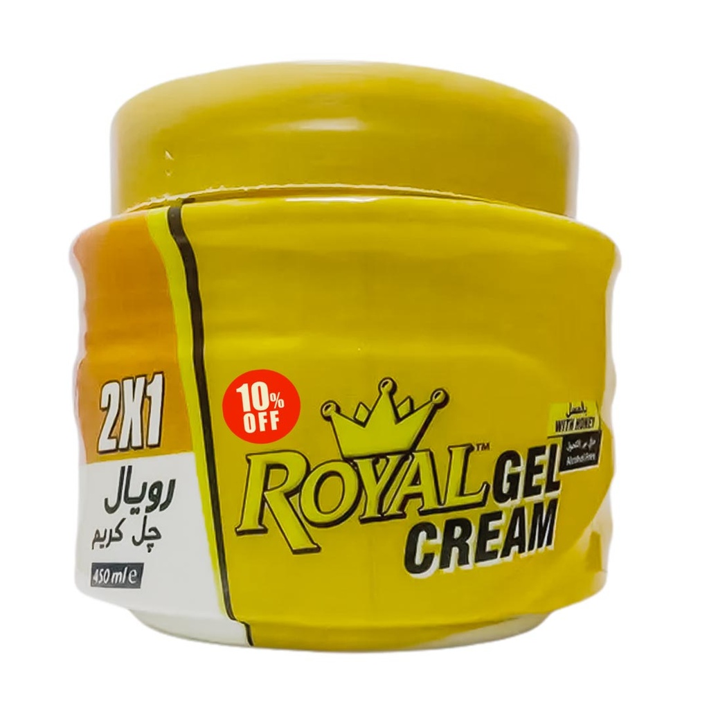[6222014508790] رويال كريم جل - Royal Gel Cream (450ml, Honey, discount 10%)