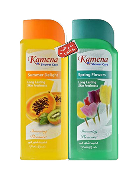 [6223000916438] كامينا شاور - Camena Shower (750ml+750ml, Spring Flowers, Special Offer)