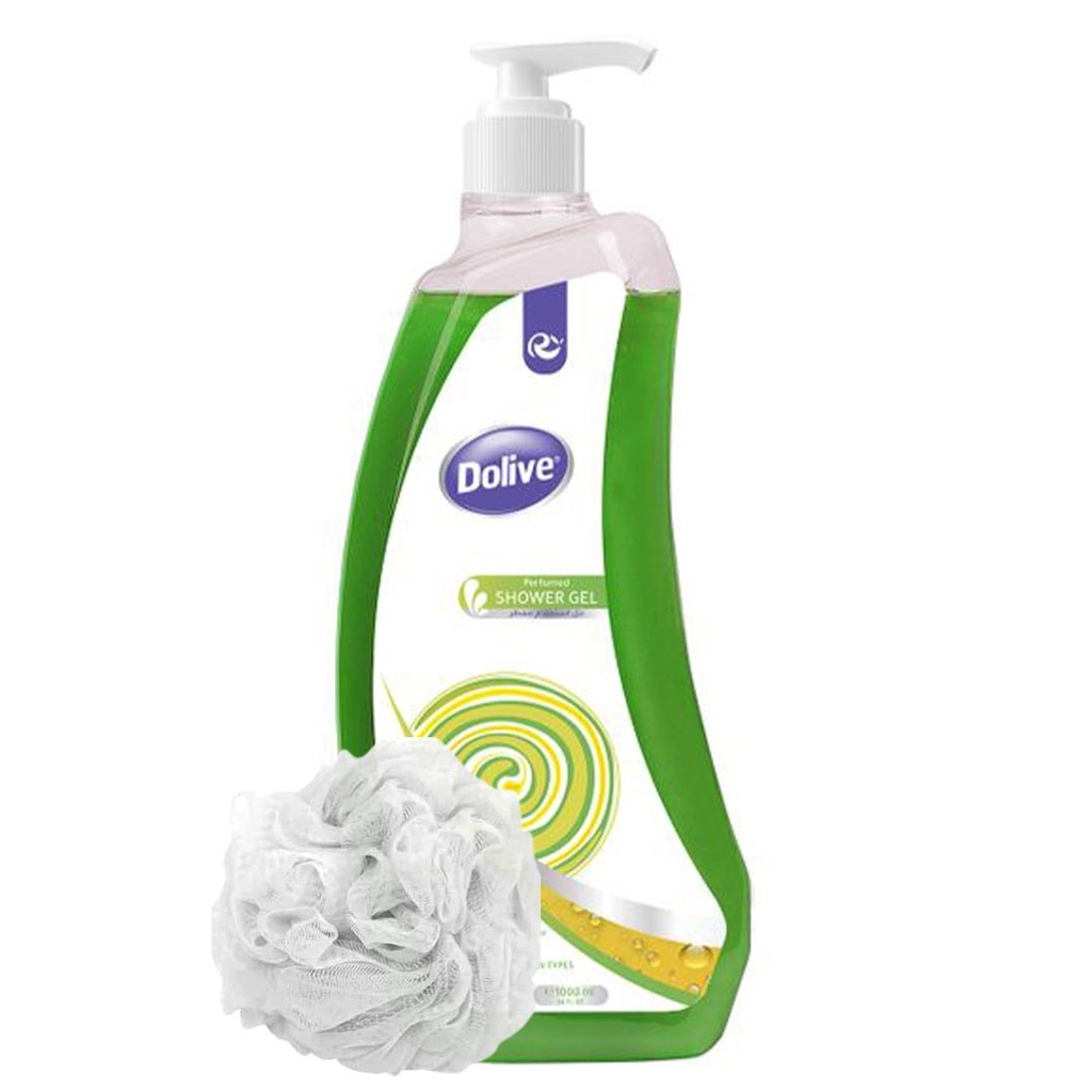 دوليف شاور - Dolive shower (1L, Candy Fruit, +Loofah)