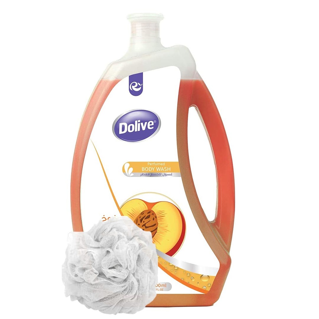 دوليف شاور - Dolive shower (2L, Peach, +Loofah)