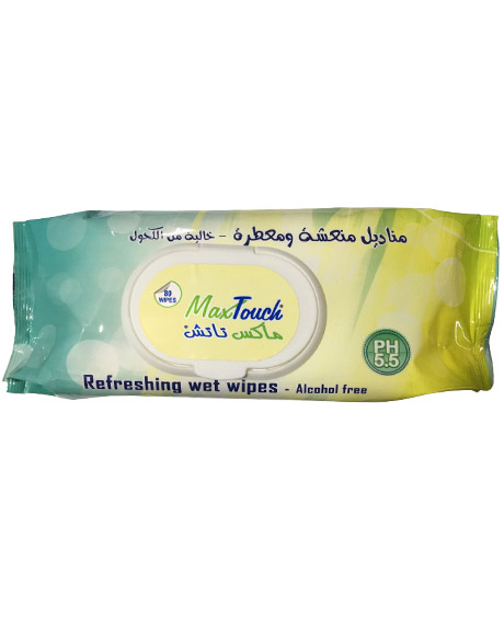 ماكس تاتش مناديل - Max Touch Wipes (80PC)