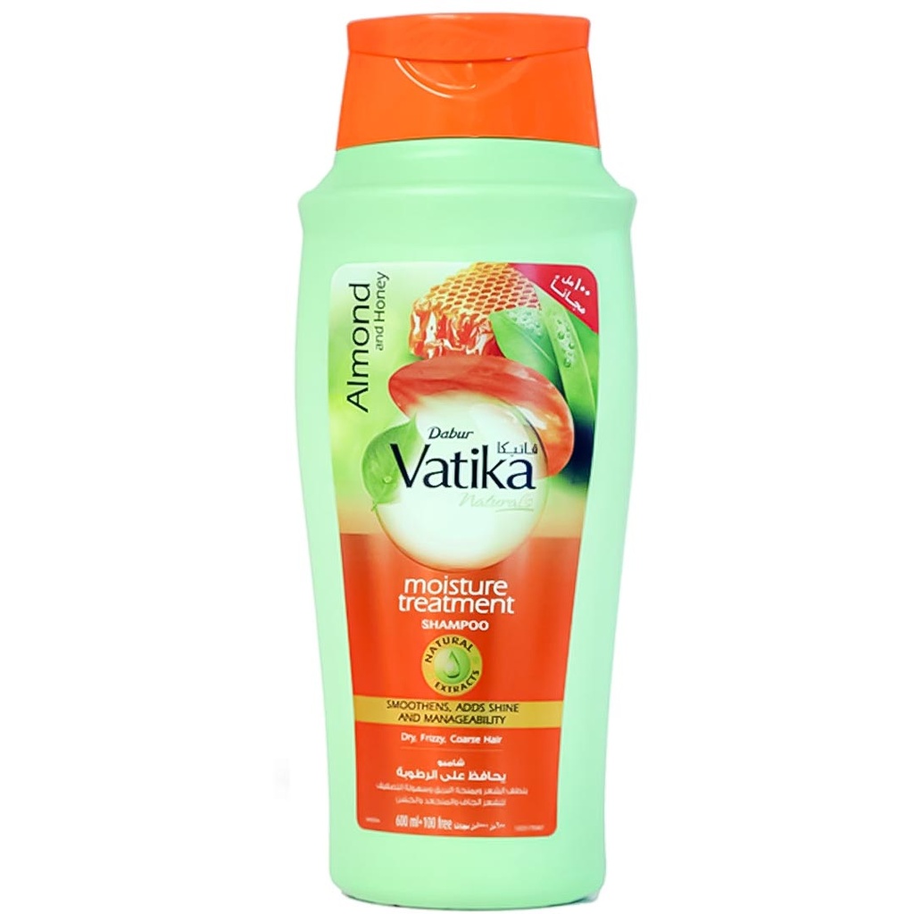 فاتيكا شامبو لوز - Vatika Shampoo Almond (600ml, +100ml Free)