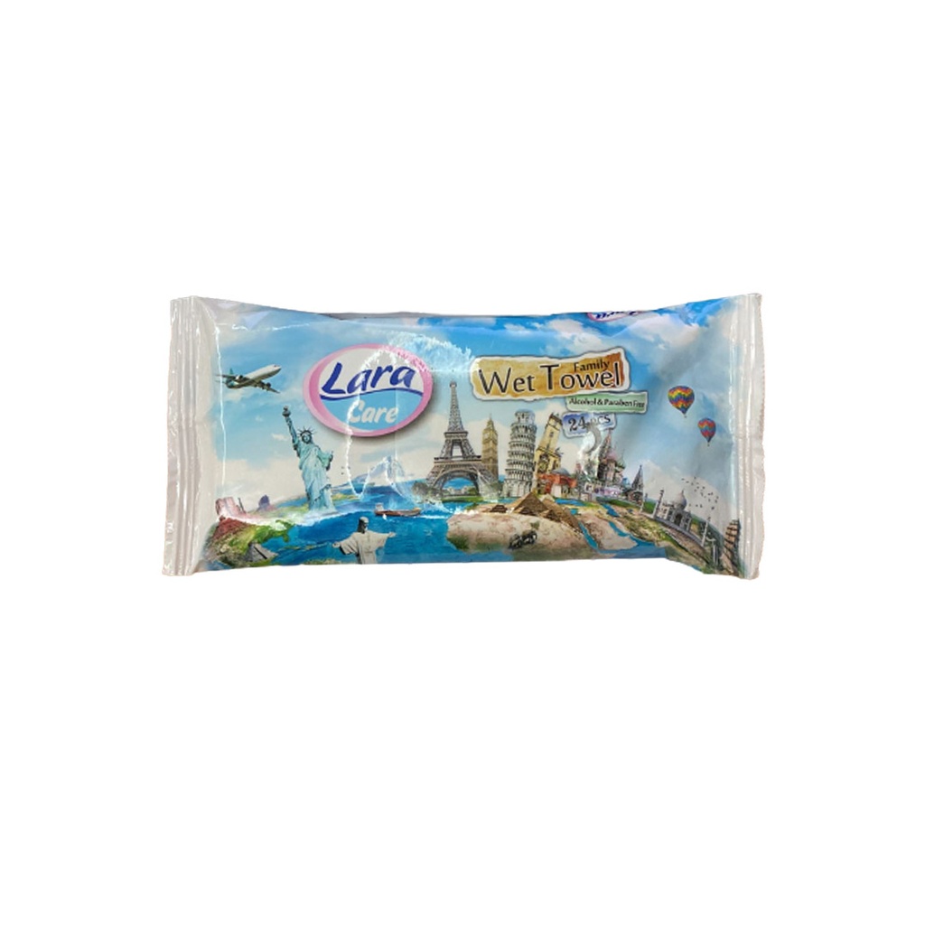 لارا فاميلى مناديل - Lara Family Wipes (24PC)