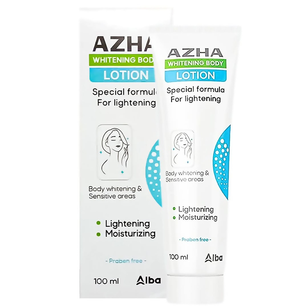 ازها لتفتيح البشرة والمناطق حساسة - Azha Lotion Whitening Body Sensitive areas (100ml)