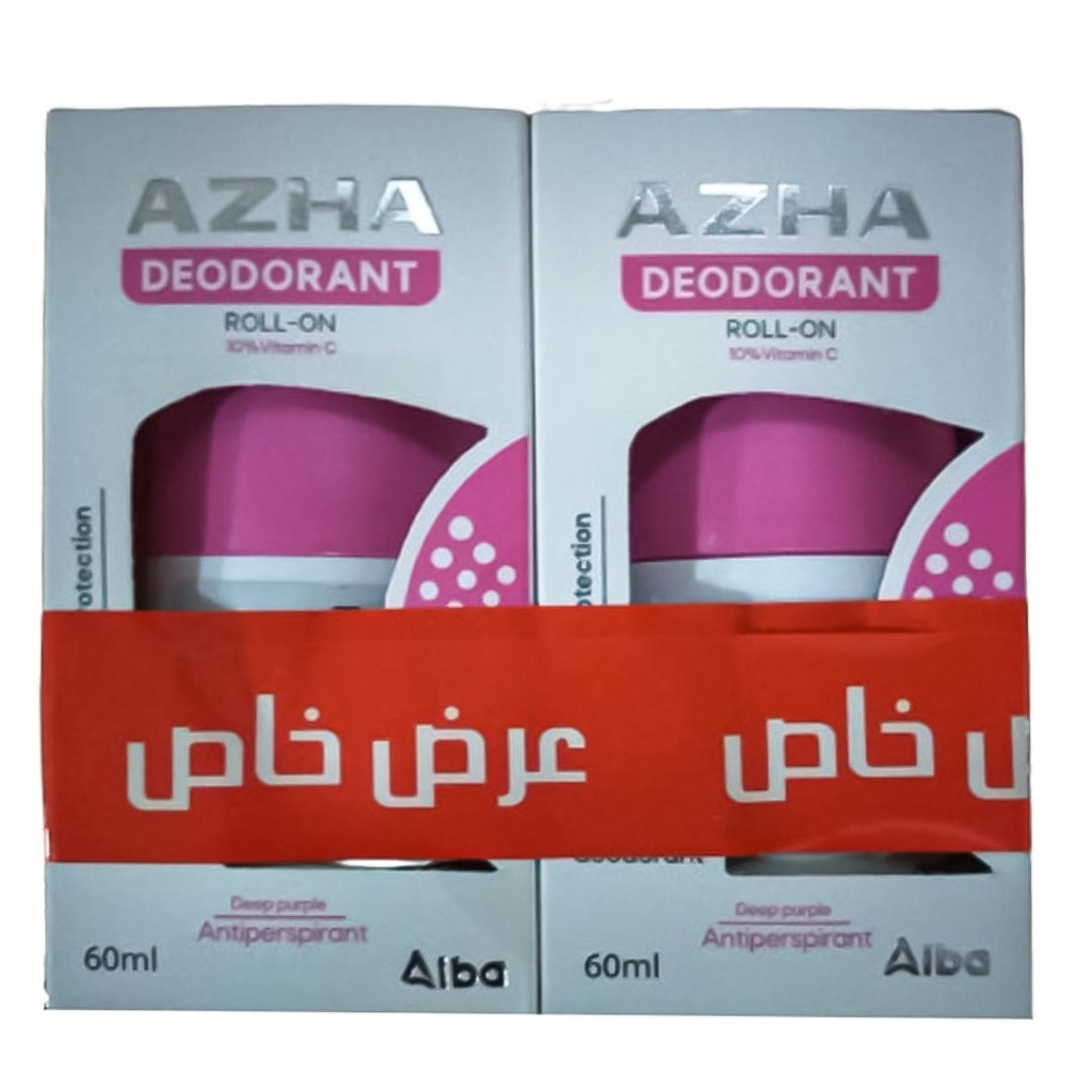 ازها رول اون - Azha Roll On +1 Best Offer (60ml, Deep purple)