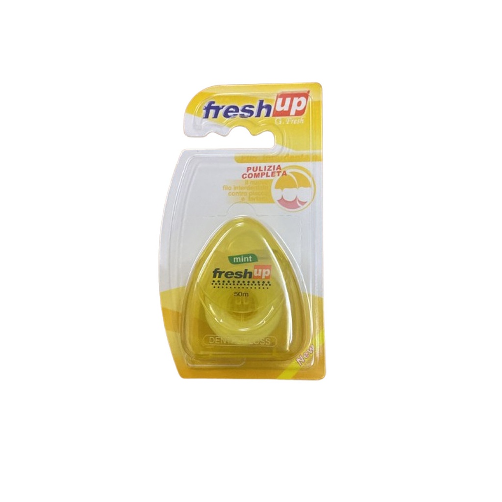 فريش اب خيط اسنان - Fresh Up Dental Floss (50m, Yellow)