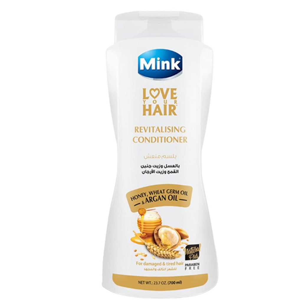 [منعش] مينك بلسم - Mink Conditioner (400ml, Honey&Wheat Germ, without)