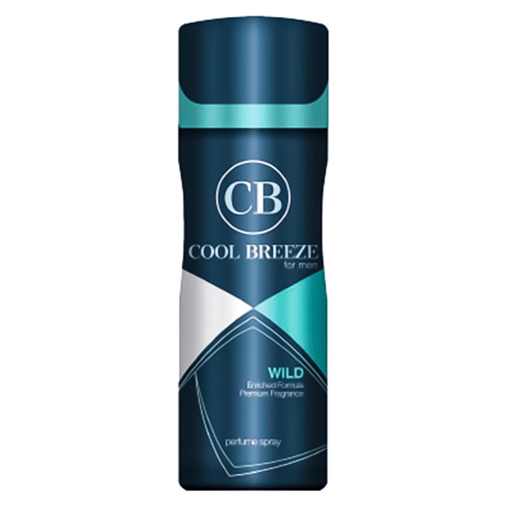 (سى بى) كول بريز سبراى - CB) COOL BREEZE Spray) (men, 200ml, Wild)