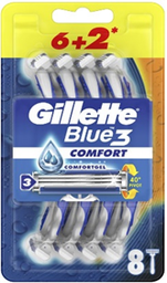 جيليت بلو 3 - Gillette Blue 3 (Shaver, ComFort, 6+2PC)