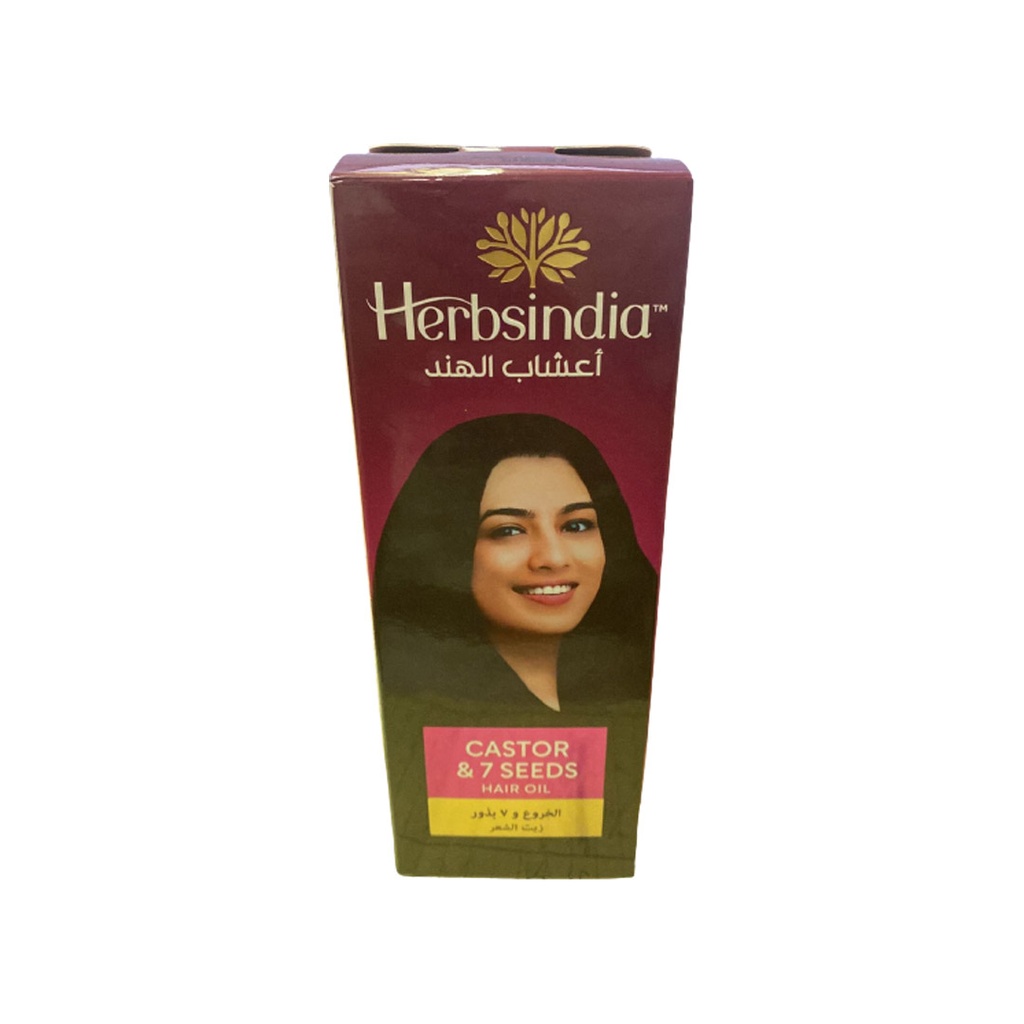 اعشاب الهند زيت خروع&7بذور - Herbsindia Oil Castor&7Seeds (180ml)