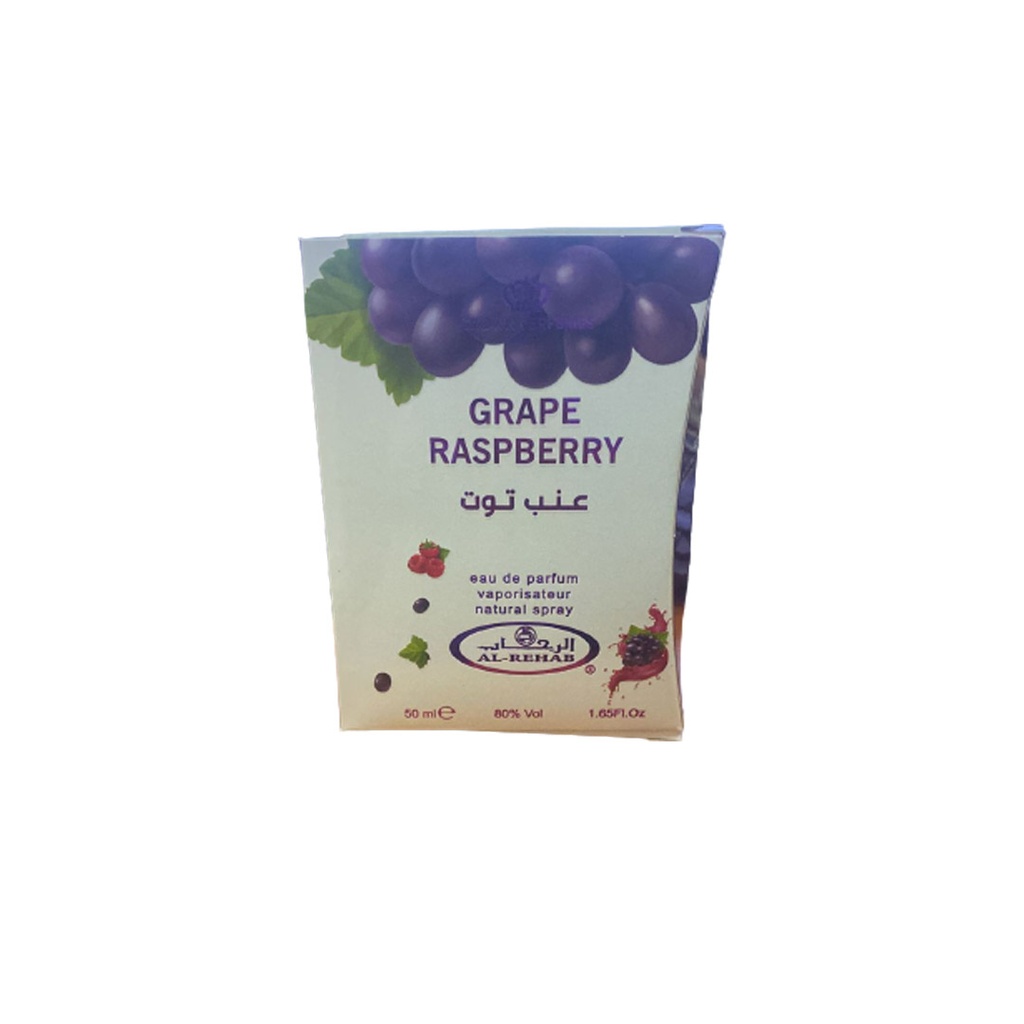 الرحاب عنب توت  - Al Rehab Grape Raspberry EDP-W (50ml)