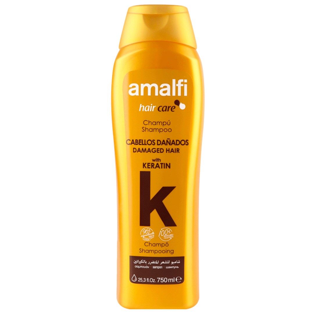 امالفى شامبو للشعر التالف كيراتين - Amalfi Shampoo Damaged Hair Keratin (750ml)