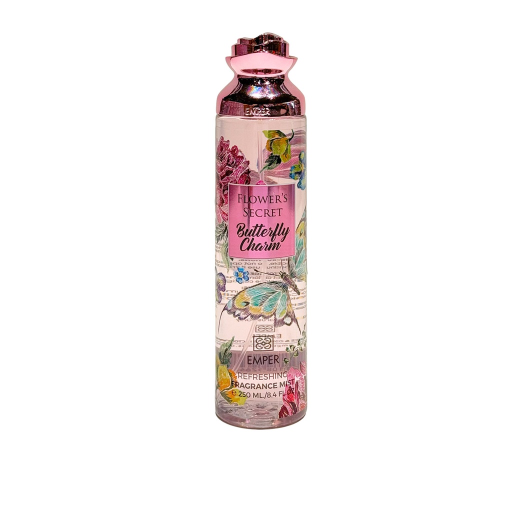 امبر فلورز سيكريت سبلاش - Emper Flowers Secret Splash (Woman, 250ml, Butterfly Charm)