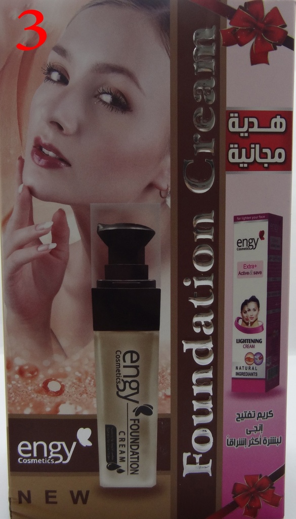 انجى كريم اساس - Engy Foundation Cream (40g, Gift, 03)