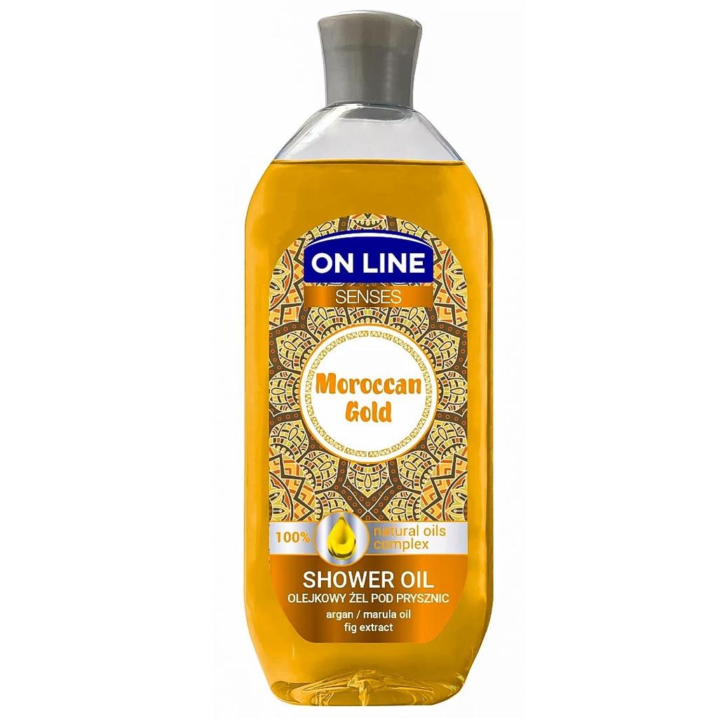 اون لاين زيت شاور - On line Shower Oil (500ml, Moroccan Gold)