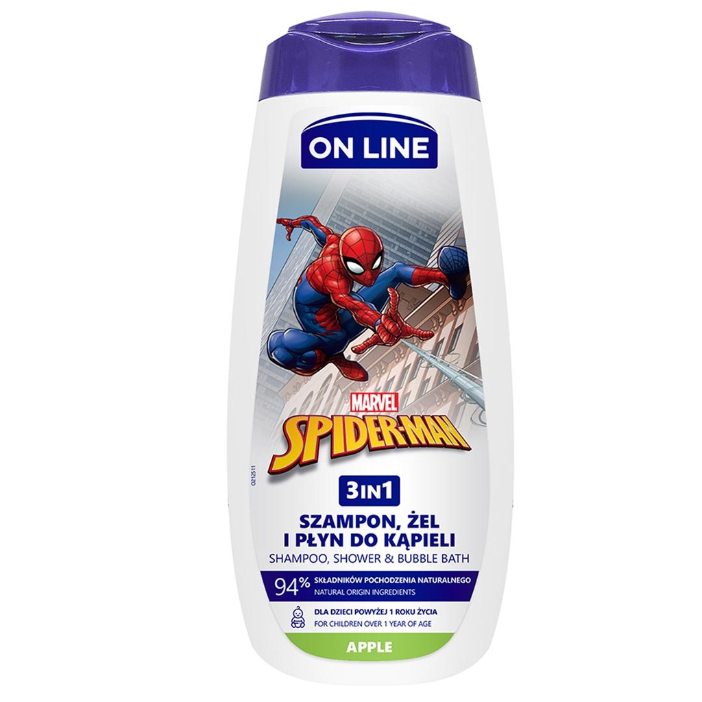 اون لاين مارفيل 3×1 - On line Marvel 3in1 (400ml, Spider-Man)