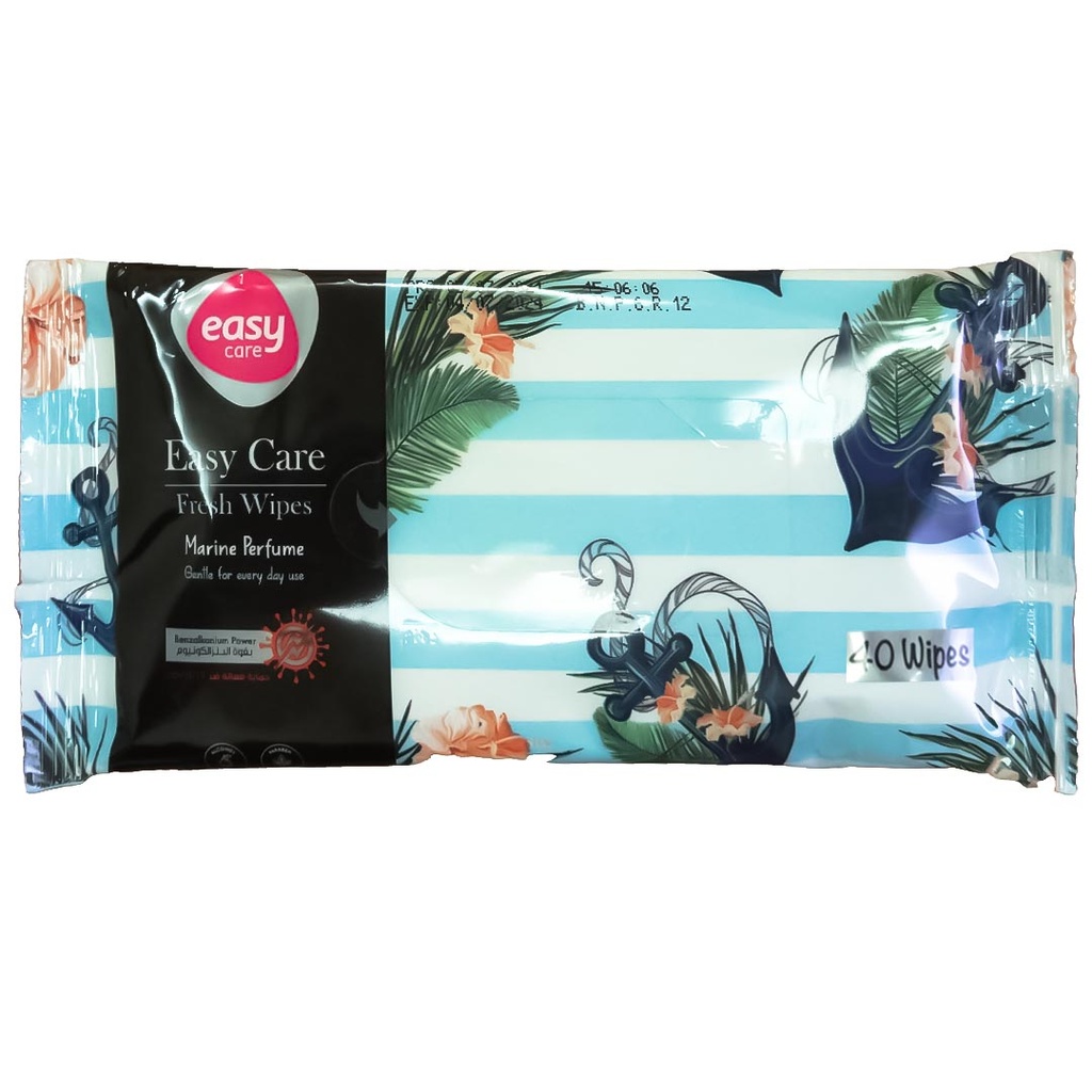ايزى كير مناديل - Easy Care Wipes (Wet, Marine, 40PC)