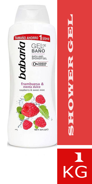 باباريا شاور - babaria Shower (1L, Raspberry & Mint)