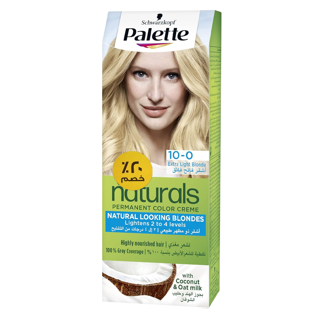 باليت صبغة جديد خصم 20% - Palette Color New Discount 20% (50ml, 10-0 Extre Light Blonde)