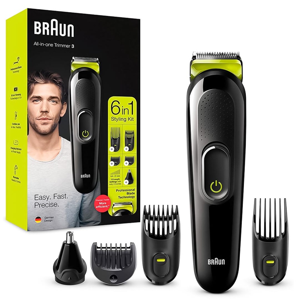 براون - Braun (Face&Hair, men, 3 (6×1), No:MGK3221)