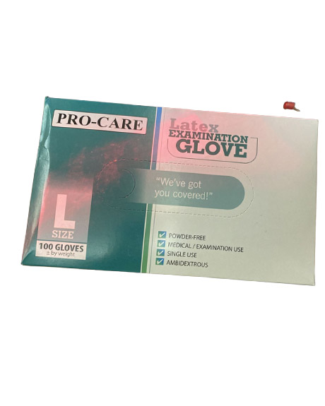 برو كير لاتكس - Pro Care Latex 100Psc (L)