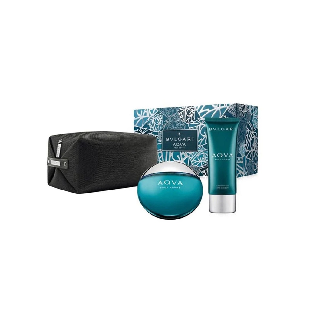 بلغارى اكوا طقم شنطة - Bvlgari Aqua Set Bag EDT-M (100ml+100ml)