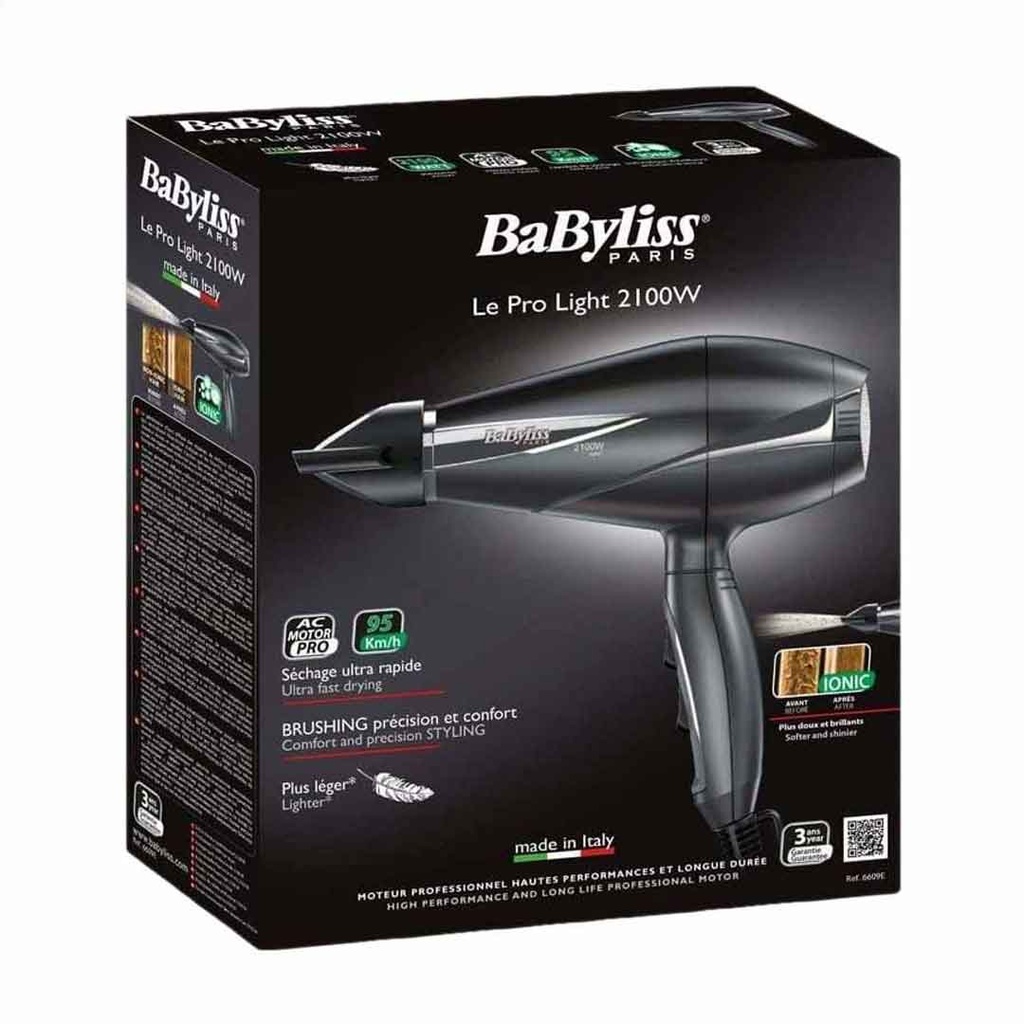 بيبى ليس سشوار - Babyliss Dryer (le pro light, No:6609E, 2100W)