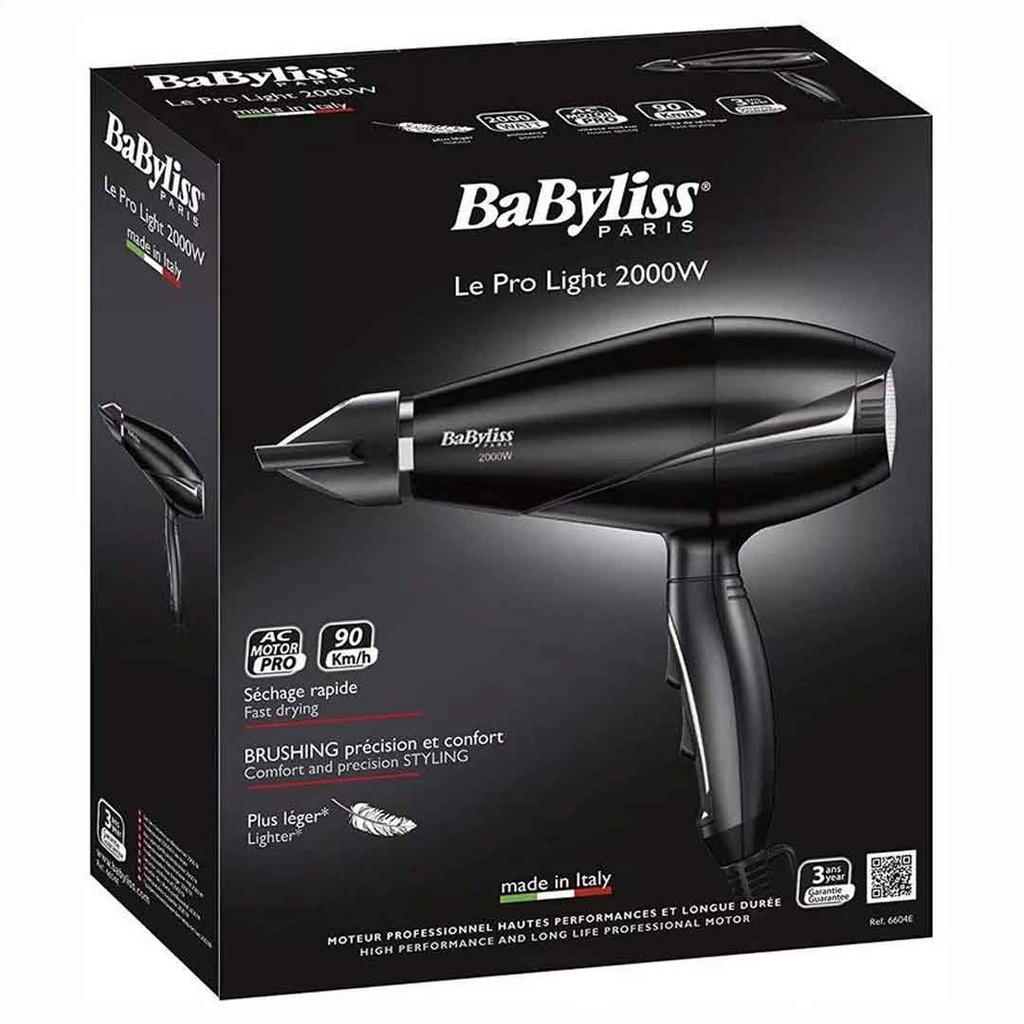 بيبى ليس سشوار - Babyliss Dryer (le pro light, No:6604E, 2000W)
