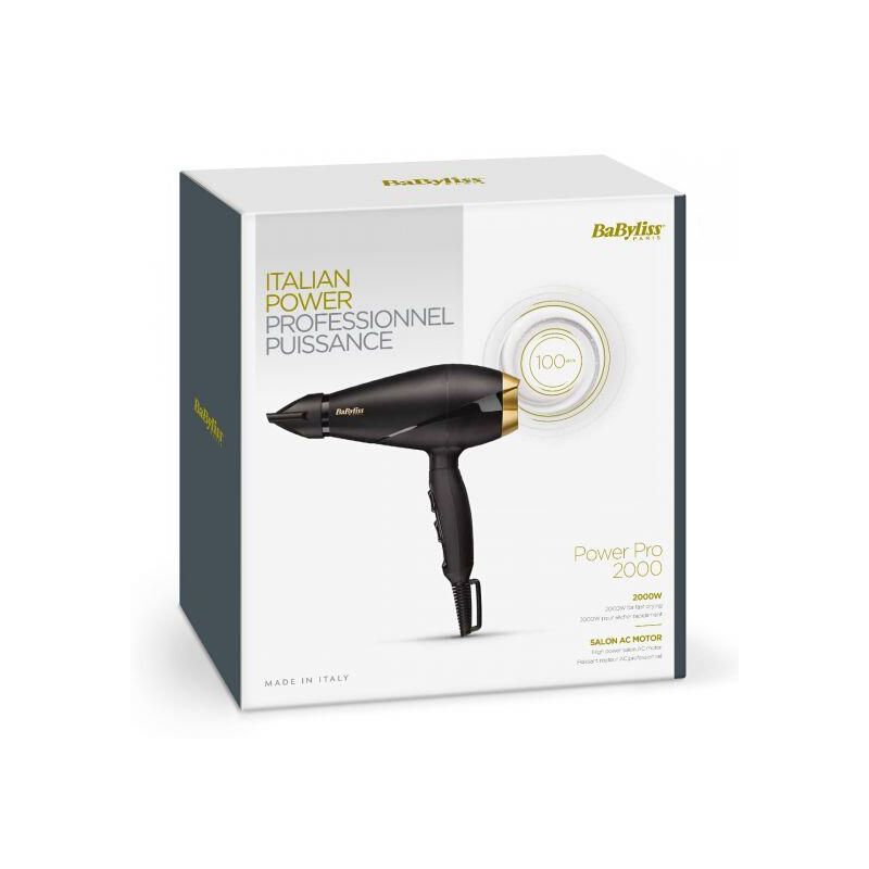بيبى ليس سشوار - Babyliss Dryer (Power Pro 2000, No:6704E, 2000W)