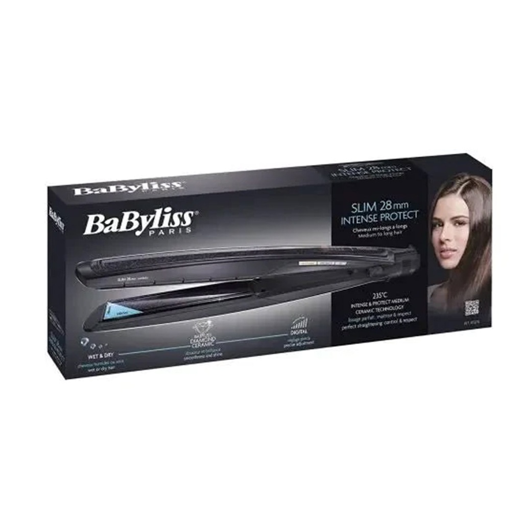 بيبى ليس سليم 28mm انتنس بروتكت - Babyliss Slim 28mm Intense Protect (No:ST327E, 49W)