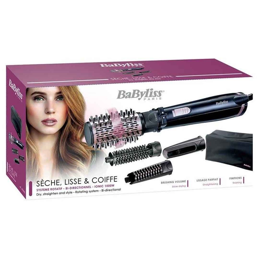 بيبى ليس فرشاة هوائية - Babyliss Brush Air (Seche Lisse Coiffe, No:AS200E, 1000W)