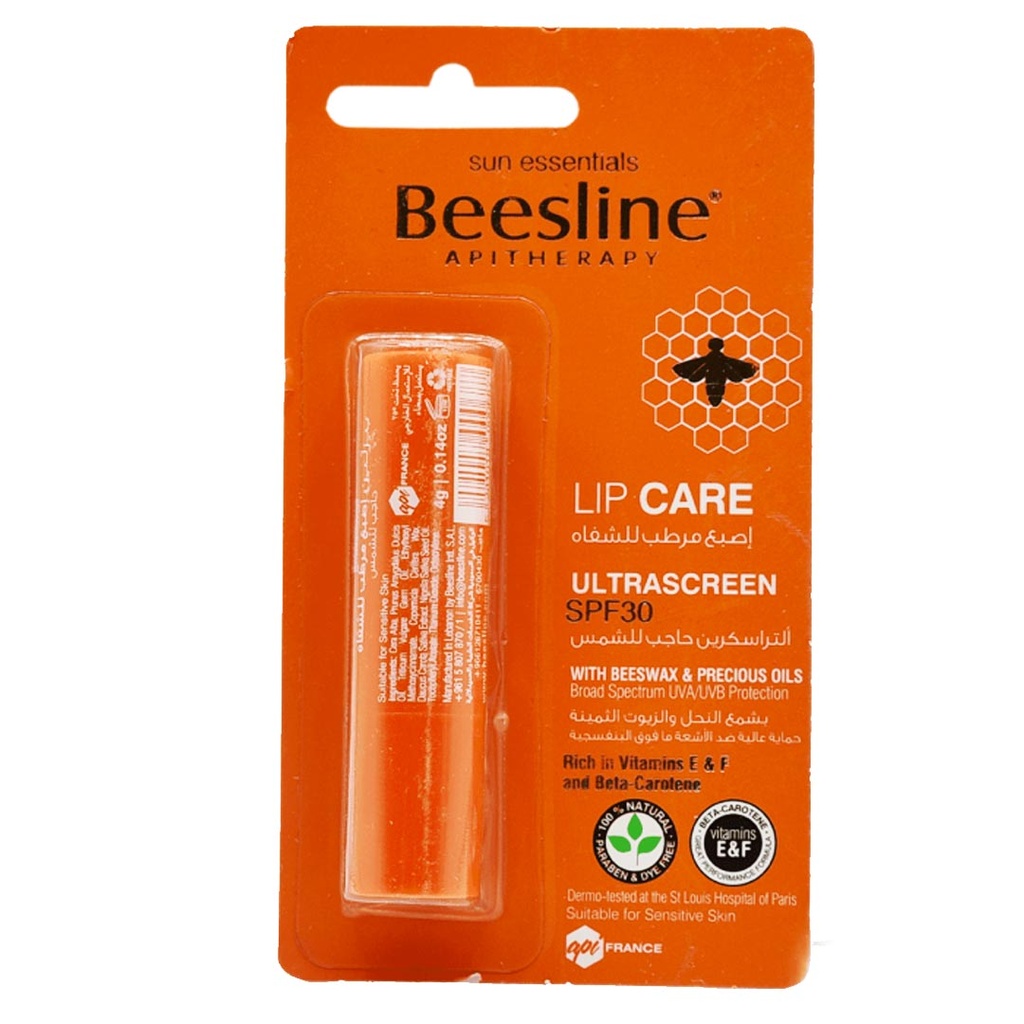 بيزلين مرطب شفاه - Beesline Lip Care (4g, Ultrascreen SPF30)