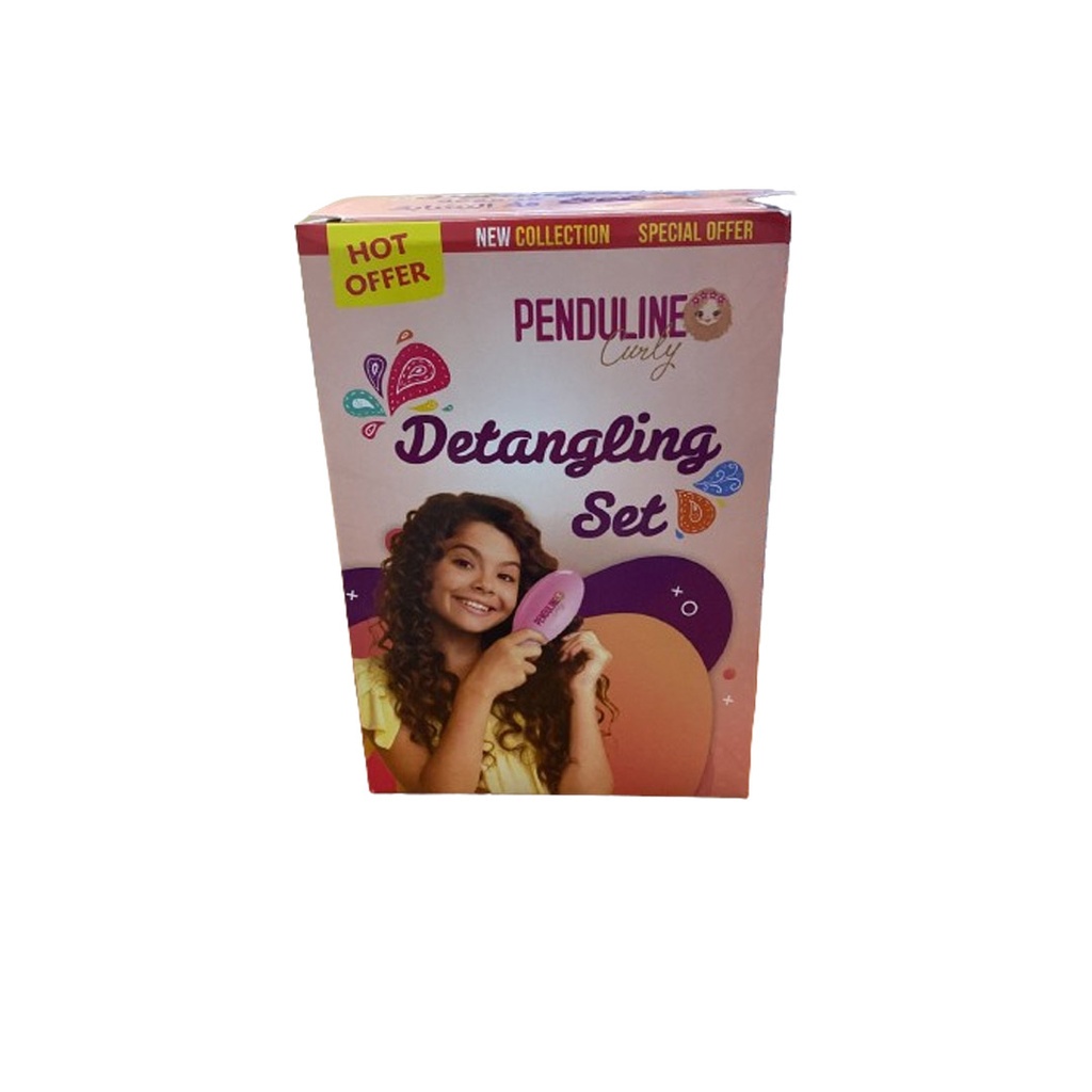 بيندولين مجموعة فك التشابك - Penduline Detangling Set (300ml+300ml+250ml+Brush)