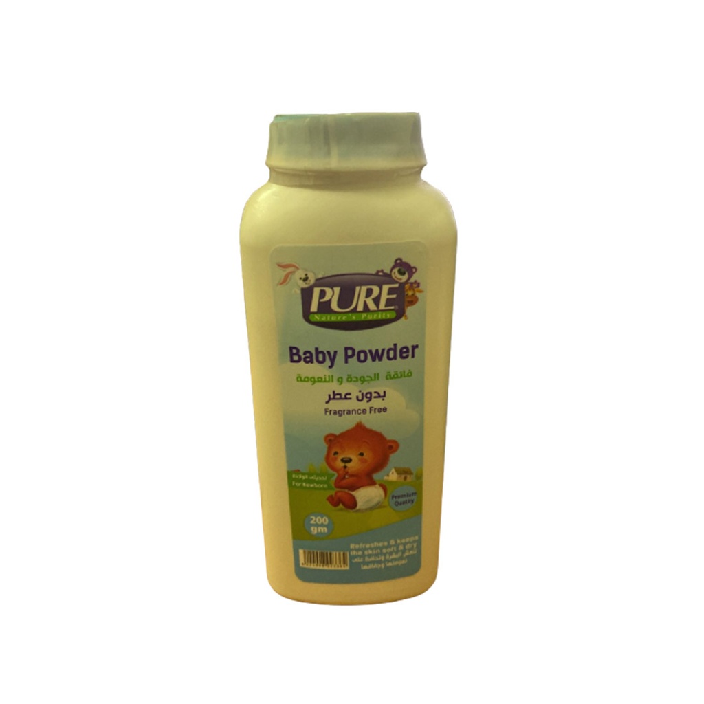 بيور بودر تلك - Pure Talc Powder (200g, Fragrance Free)