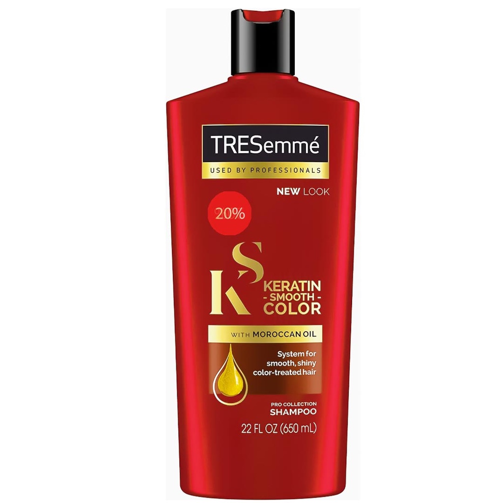 تريسمى شامبو نعومة الكيراتين ملون خصم 20% - TRESemme Shampoo Smooth Keratin Color Offer 20% (650ml)