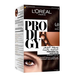 لوريال صبغة - Loreal Color (Prodigy, 60g, brouwn 4-0, without)