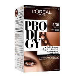 لوريال صبغة - Loreal Color (Prodigy, 60g, Light golden brown 5-30, without)