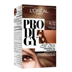 لوريال صبغة - Loreal Color (Prodigy, 60g, Dark gold blond 6-32, without)