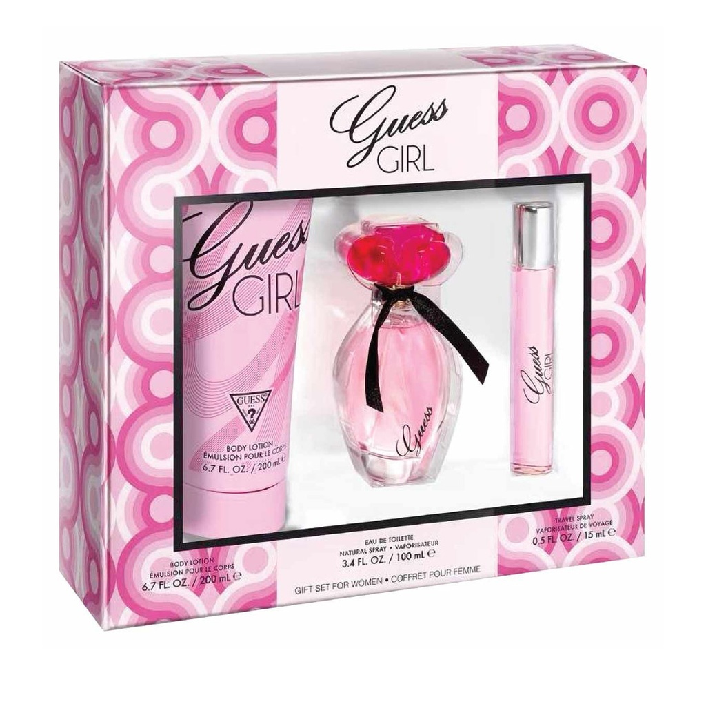 جيس جيرل طقم - Guess Girl Set EDT-W (100ml+15ml+200ml)