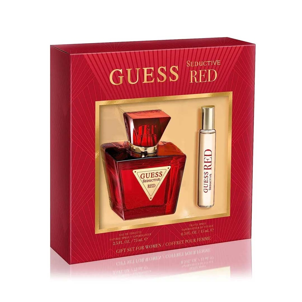 جيس سيدكتف ريد طقم - Guess Seductive Red Set EDT-W (75ml+15ml)