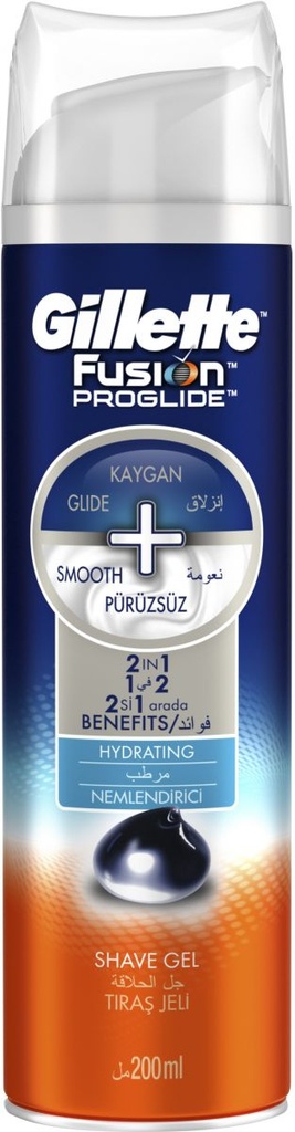 جيليت حلاقة - Gillette Shaving (Fusion Gel, 200ml, Smooth)