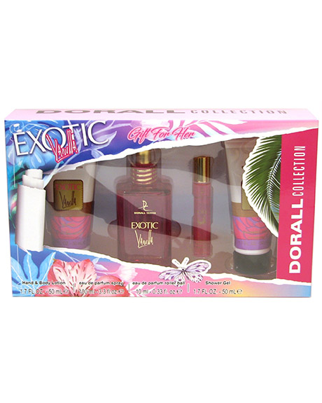 دورال اكزوتيك فانيلا طقم - Dorall Exotic Vanilla Set EDP-W (100ml+10ml+50ml+50ml)