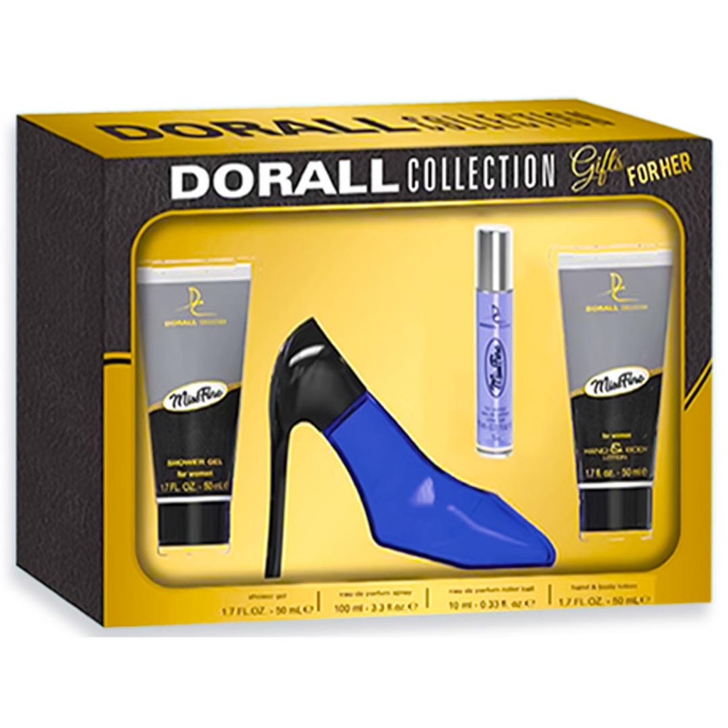 دورال ميس فاين طقم - Dorall Miss Fine Set EDT-W (90ml+10ml+50ml+50ml)