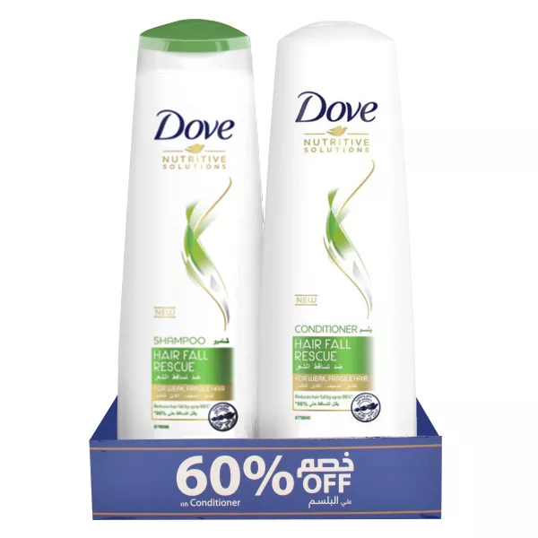 دوف شامبو - Dove Shampoo (400ml, Anti Fall, + conditioner 60%)